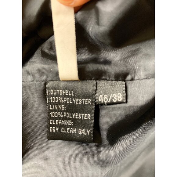 Mens Western Style Black Blazer Jacket Faux Ostrich Accent Mexico 46R RX10641 - Picture 8 of 11